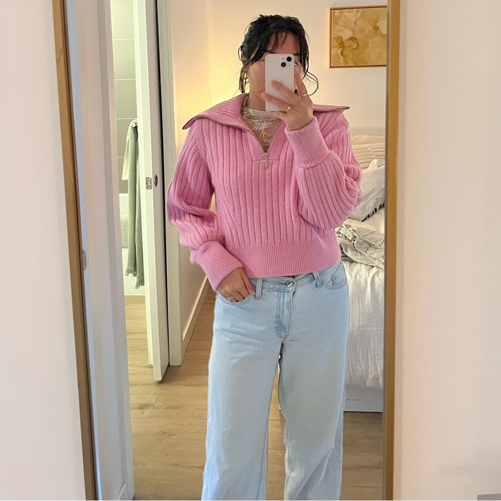 & Other Stories Wool Pink Pullover - Picture 4 of 6